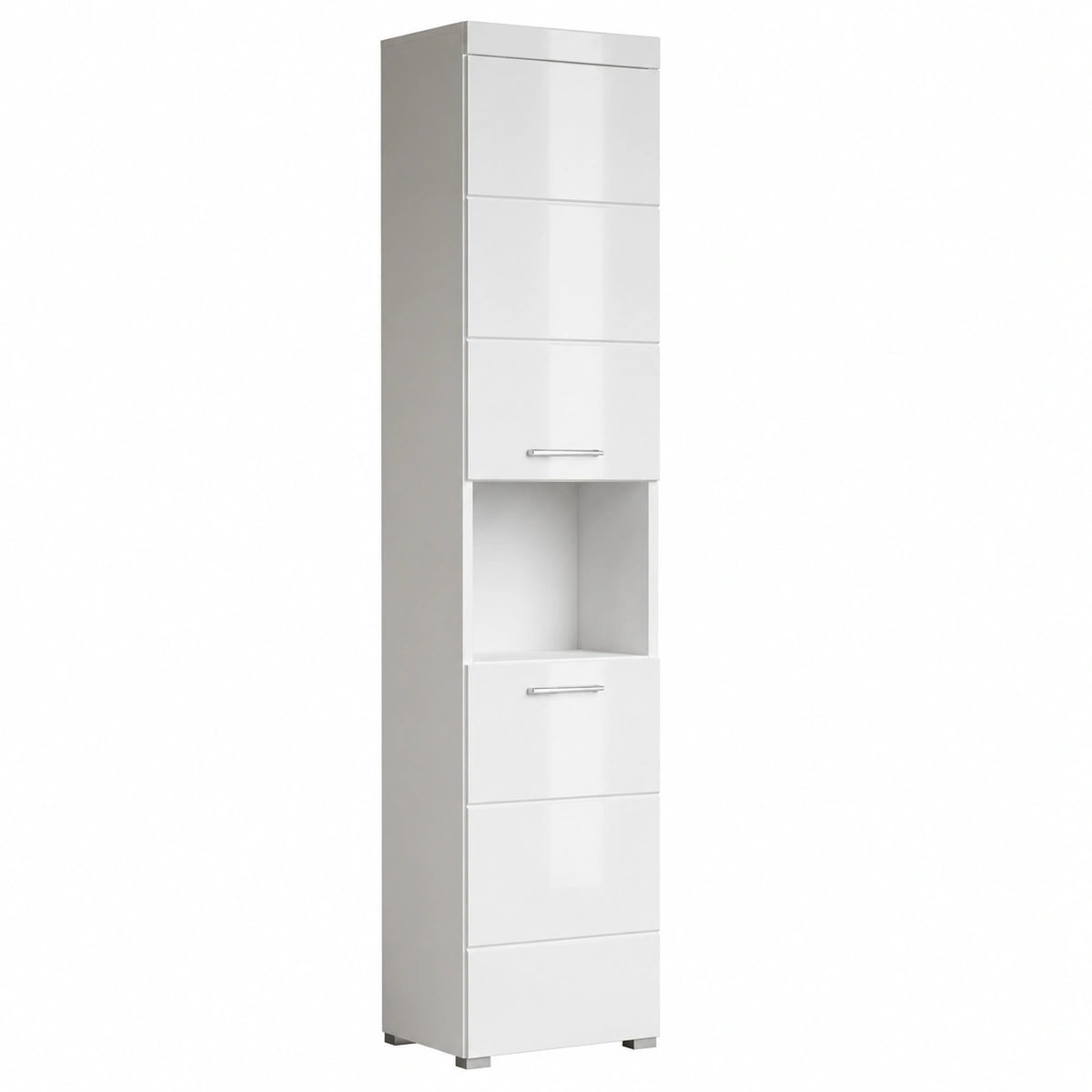 Hochschrank – 37 × 190 × 31 cm, moderner Stil, mit Ablagen