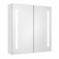 Spiegelschrank – 62 × 14 × 60 cm, mit LED-Beleuchtung, für Badezimmer