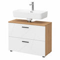 Waschbeckenunterschrank – 80 × 58.6 cm, aus Eichenholz