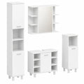 Waschbeckenunterschrank – 4-teilig, aus Holzwerkstoff