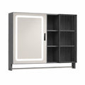 Schrank – 65 cm, moderner Stil, mit Stauraum, mit LED-Beleuchtung, für Badezimmer